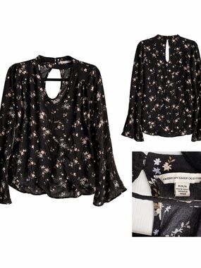 🌸 American Eagle Floral Blouse 🌸 Size Medium